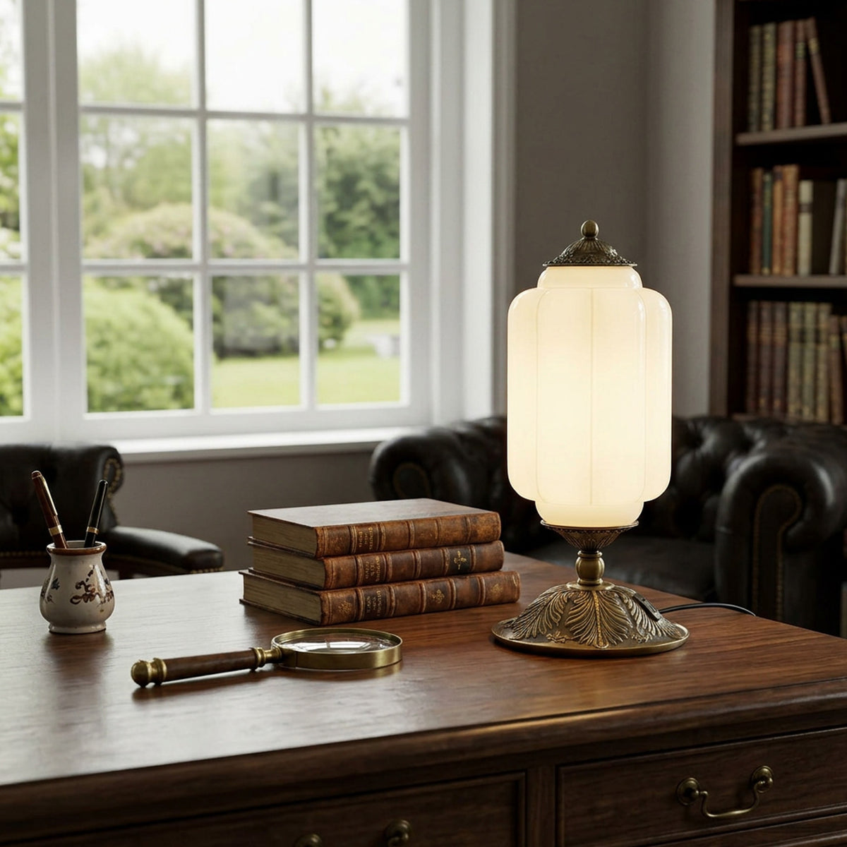 Modern Glass Light With Colored Glass Shade for Living Room