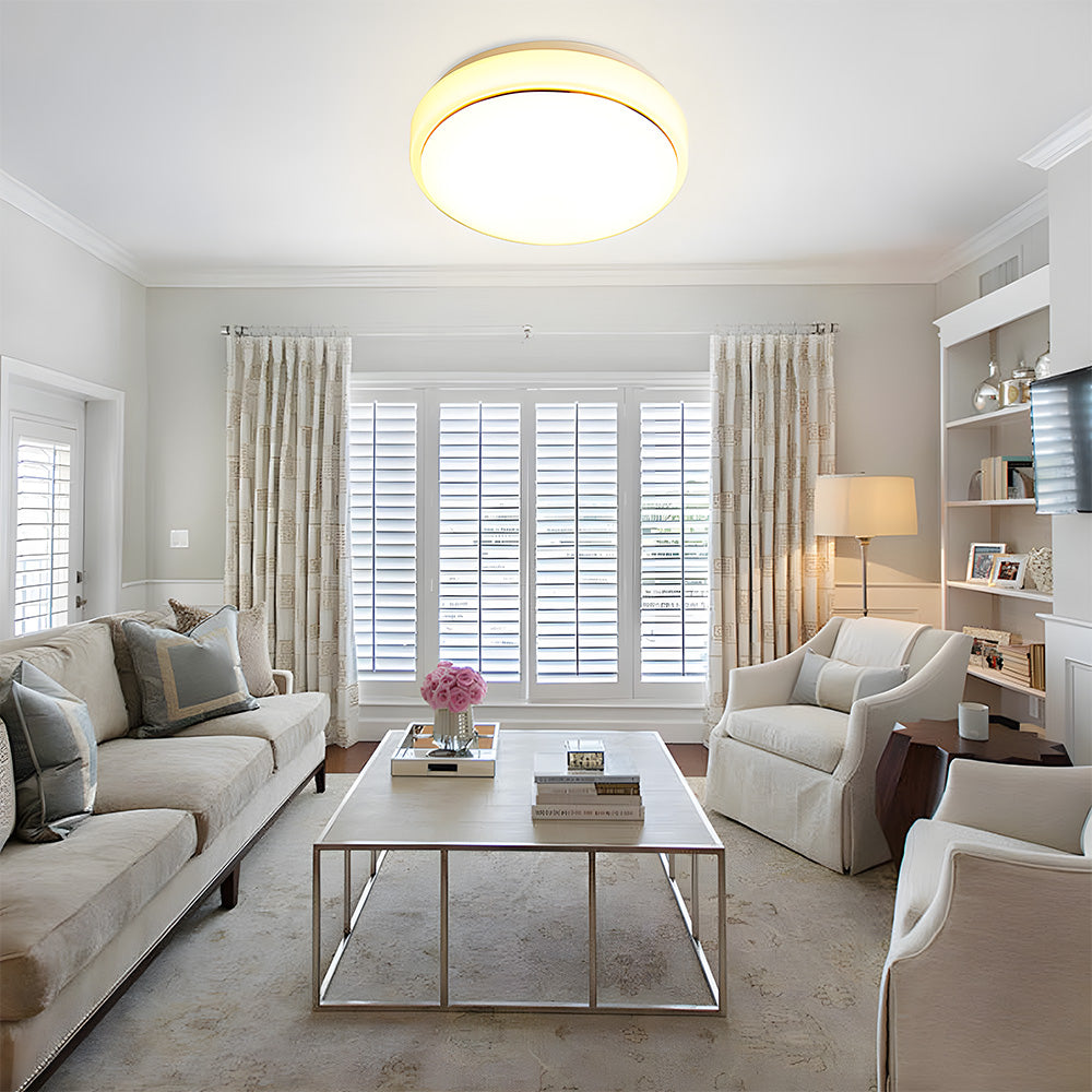Sleek Round LED Ceiling Light for Modern Living Rooms