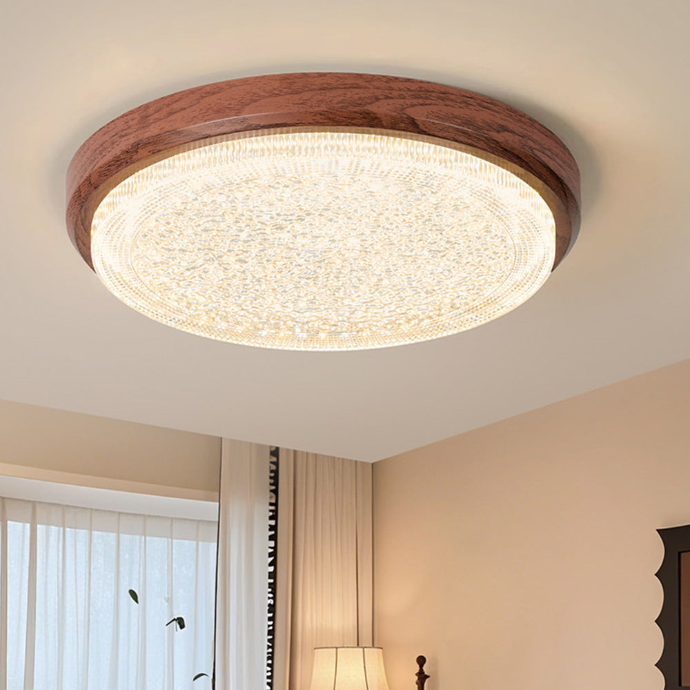 Modern Starlight LED Flush Mount Ceiling Light Round Lamp for Bedroom