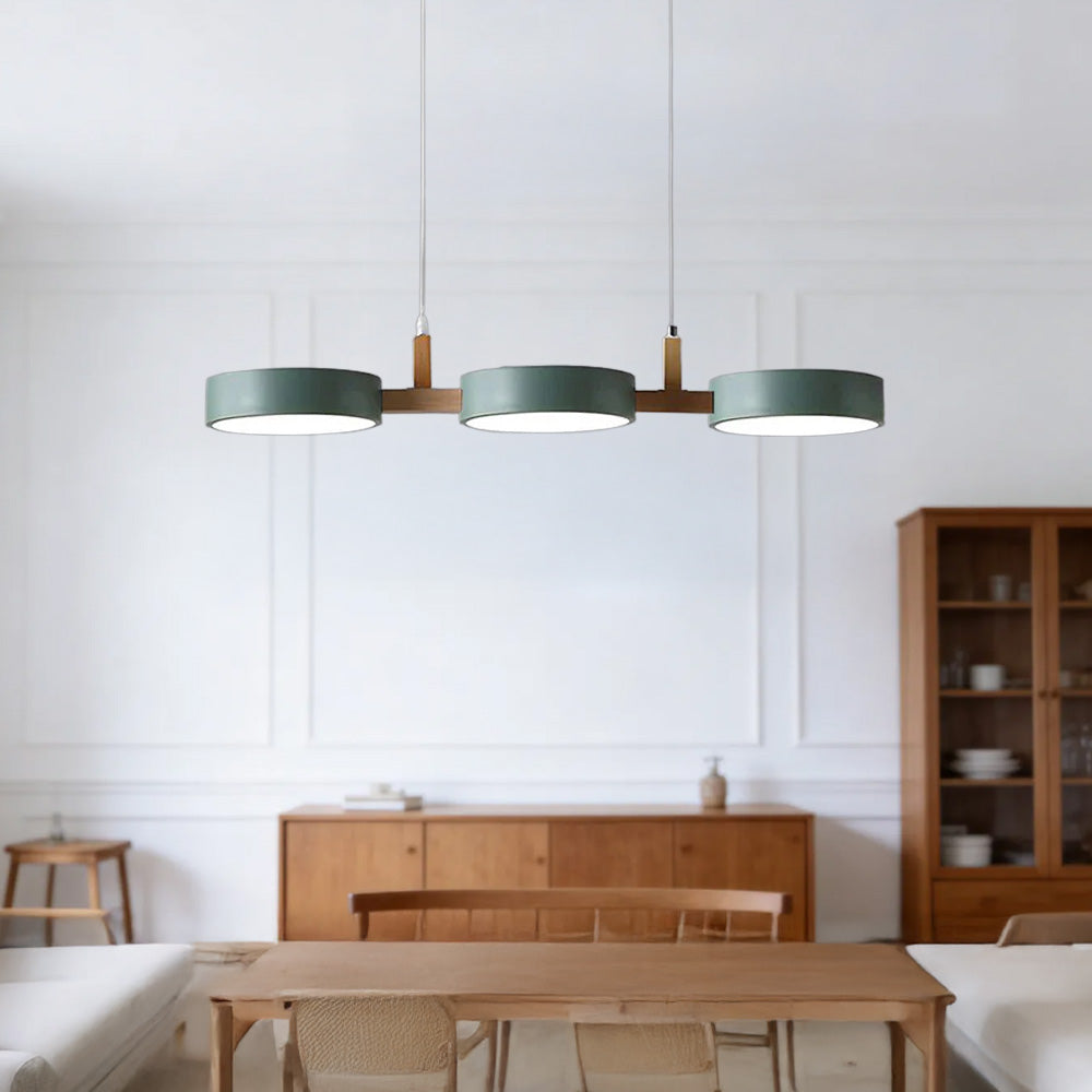 Contemporary Metal Cylinder Multi Light Nordic Pendant Light