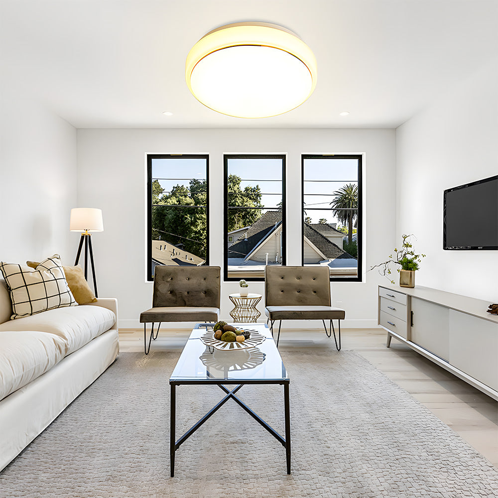 Sleek Round LED Ceiling Light for Modern Living Rooms