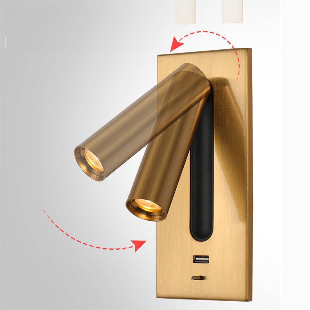 Simple USB Rechargeable Reading Wall Lamp