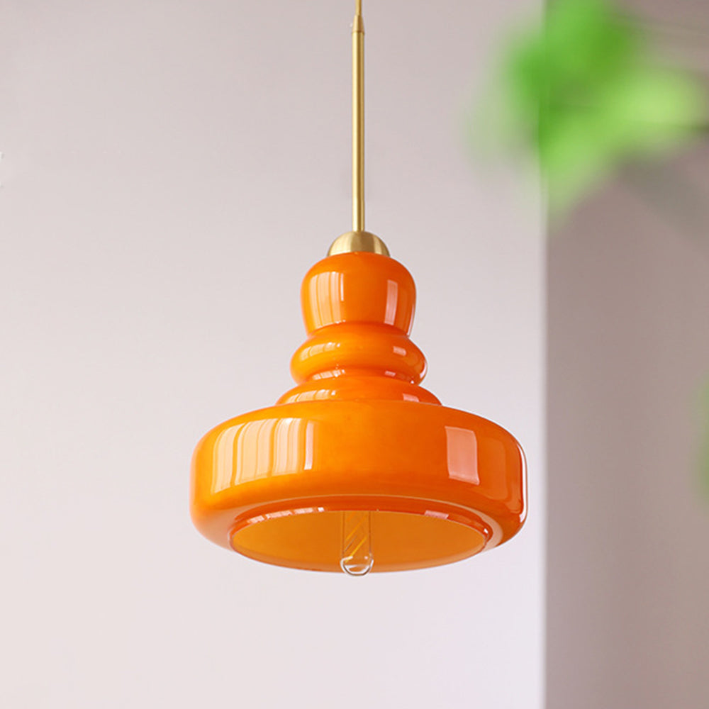 Vintage Colorful Gourd Pendant Hanging Lamp