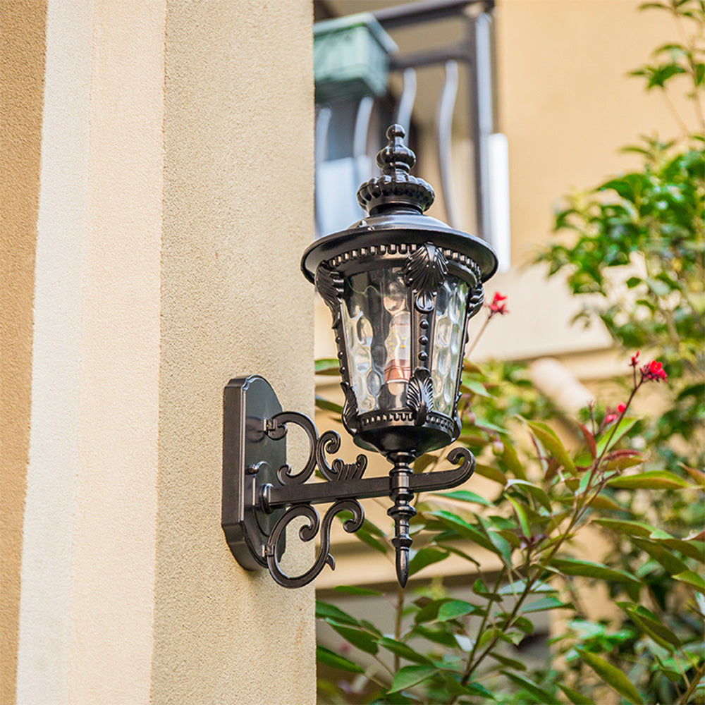 Vintage Design Glass Outdoor Wall Light
