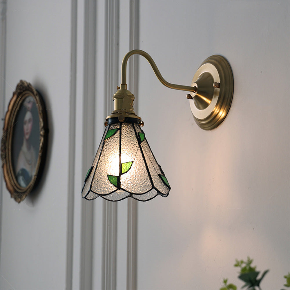 Vintage Glass Wall Sconce Light For Living Room