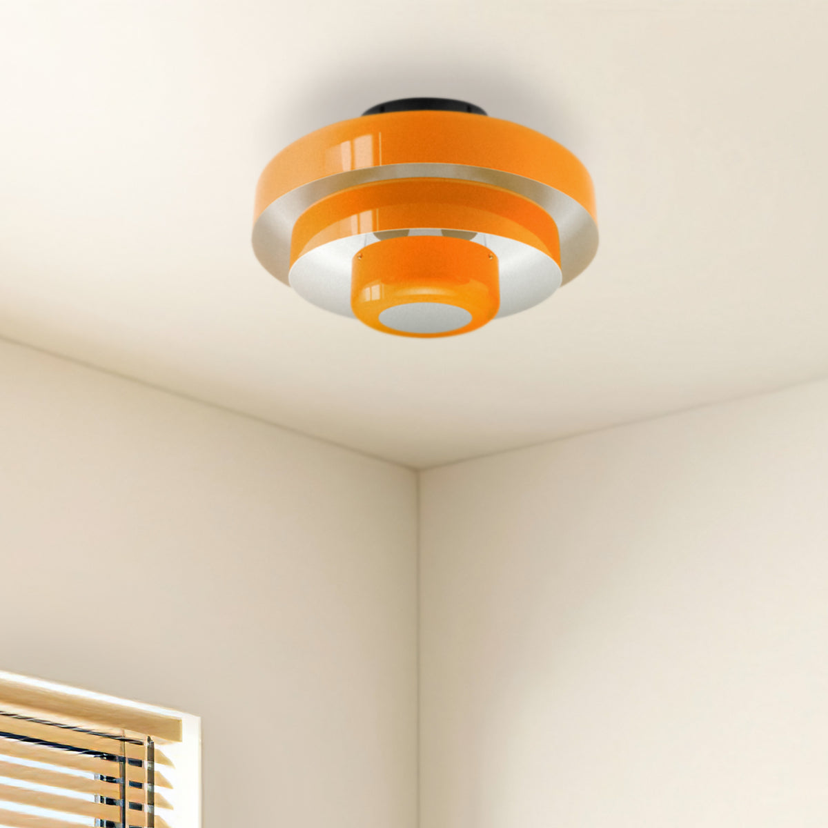 Mid-Century Iron Ceiling Lights