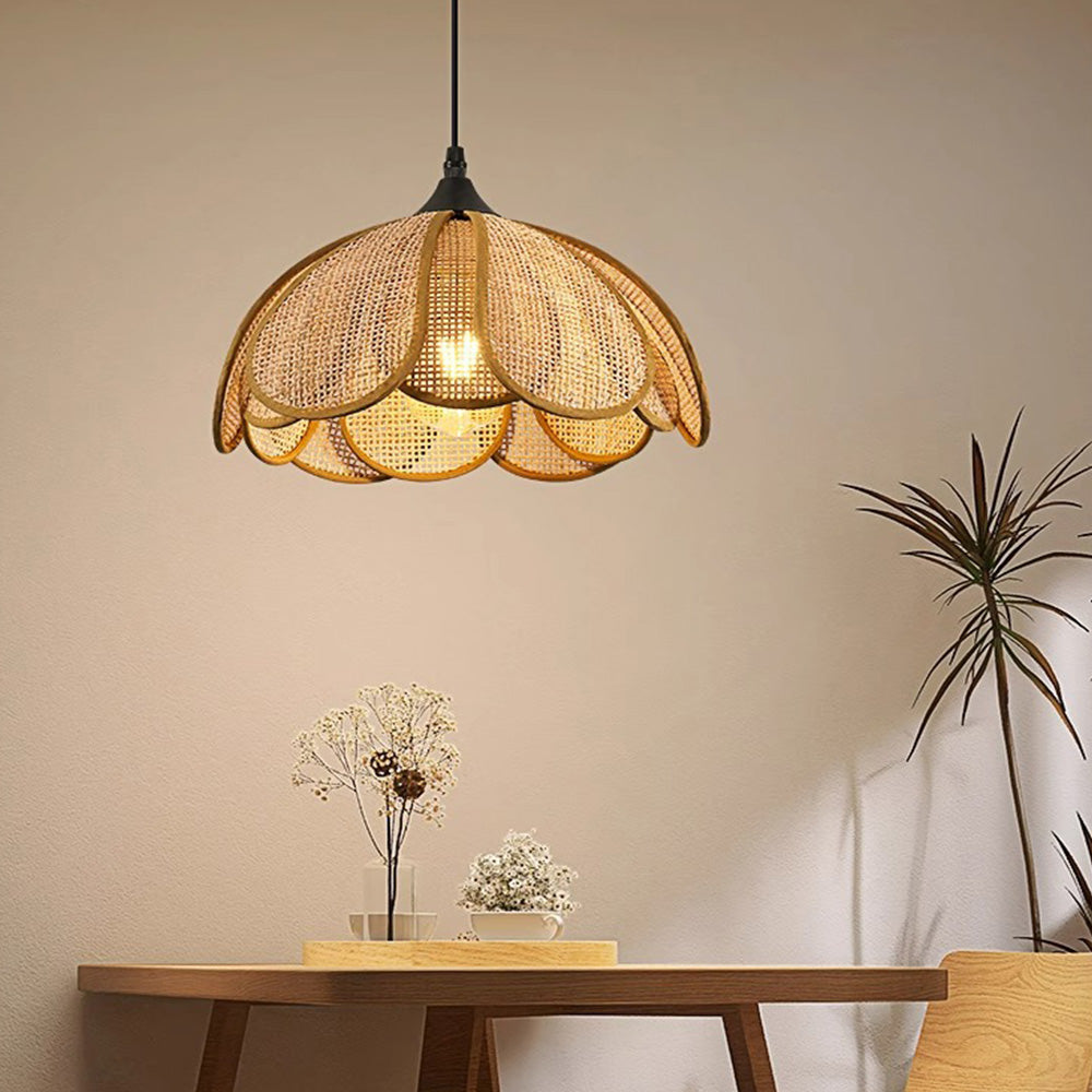 Simple Rattan Design Living Room Pendant Light