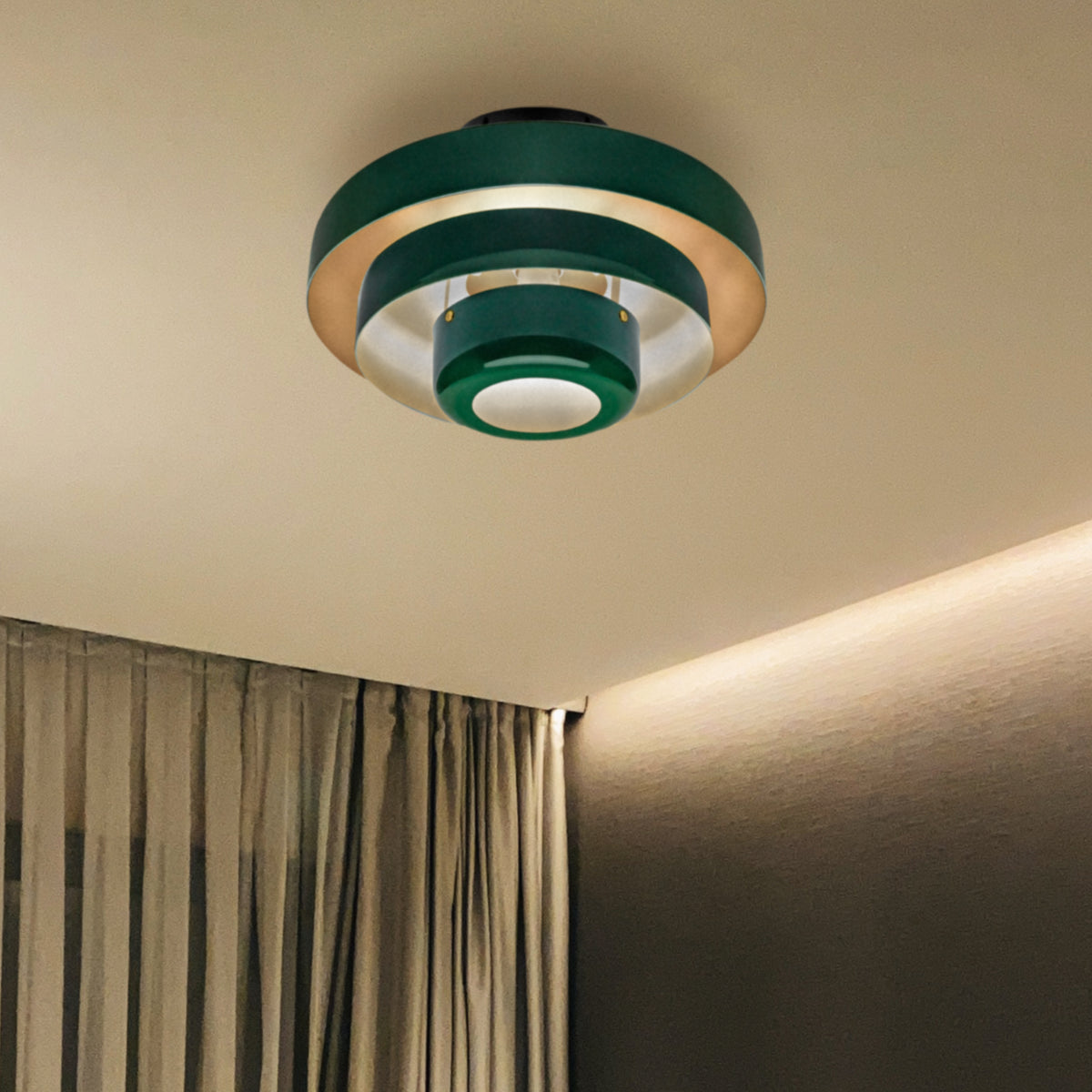 Mid-Century Iron Ceiling Lights
