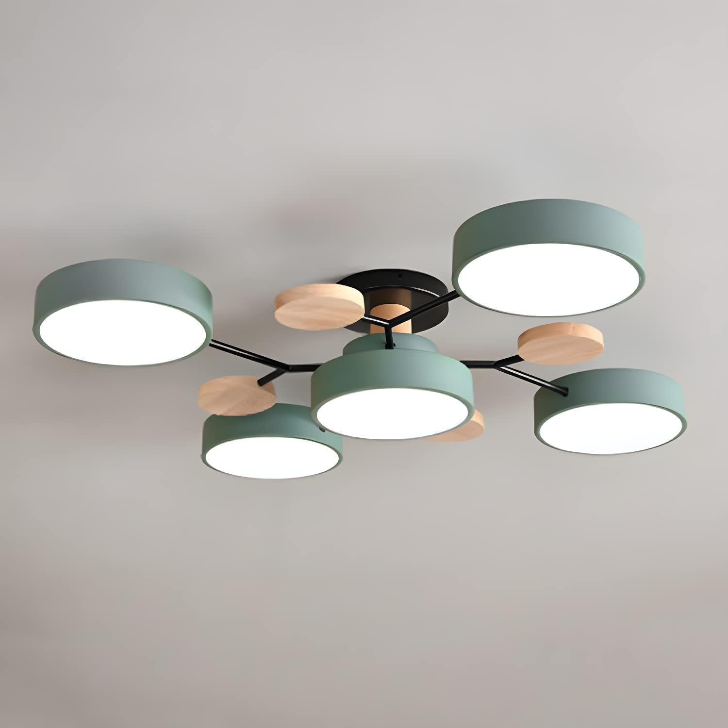 Art Deco Chandelier, Modern Flush Mount Chandelier Ceiling Light