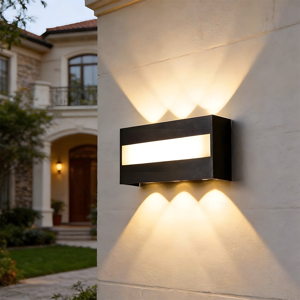 Black Outdoor LED Wall Lights for Patio Garage