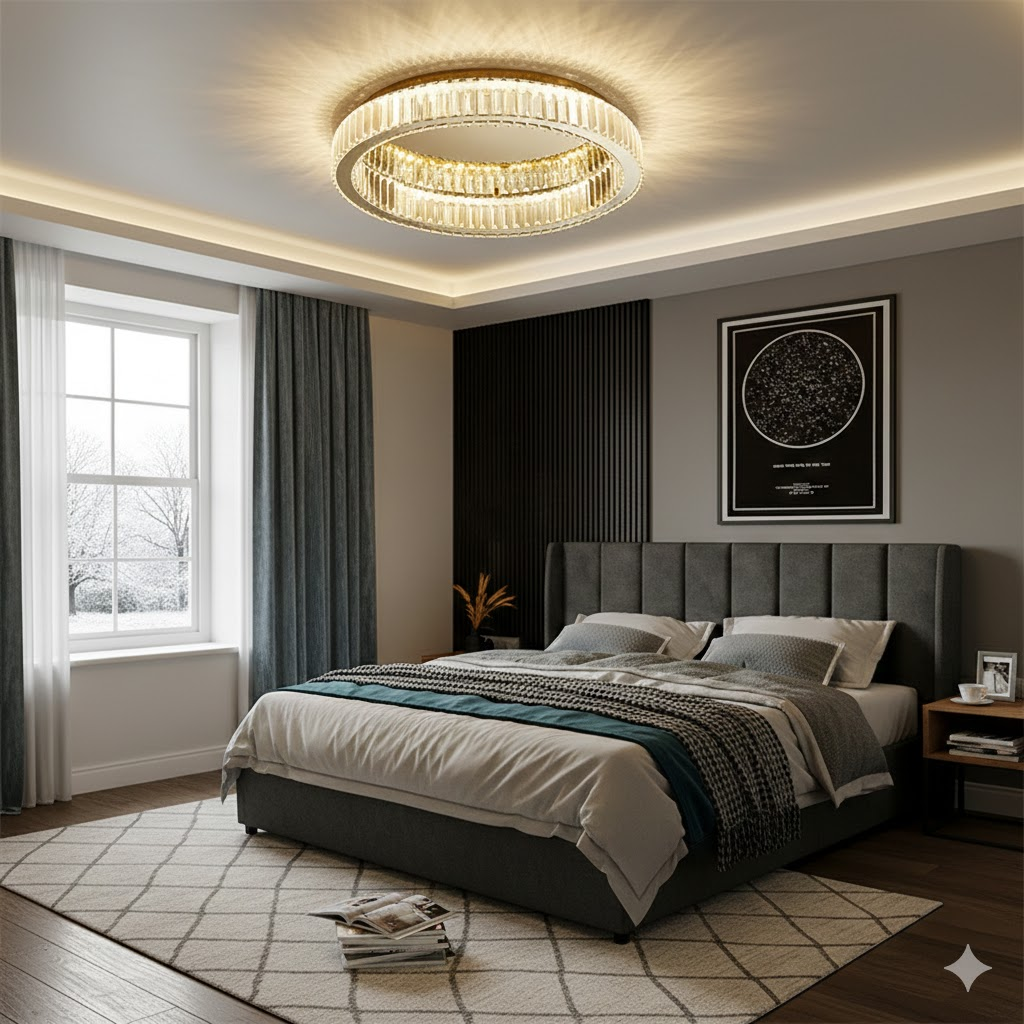 Modern Energy Saving Round Flush Ceiling Lights for Bedroom