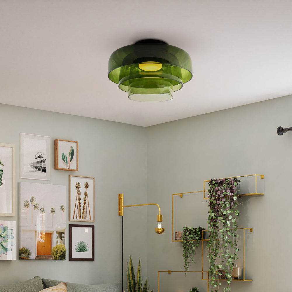 Nordic Medieval Simple Glass Ceiling Light