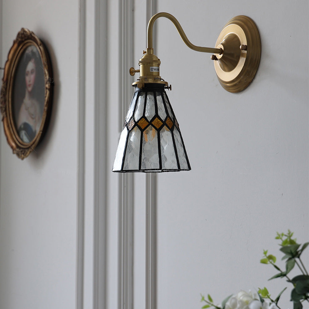 Vintage Glass Wall Sconce Light For Living Room