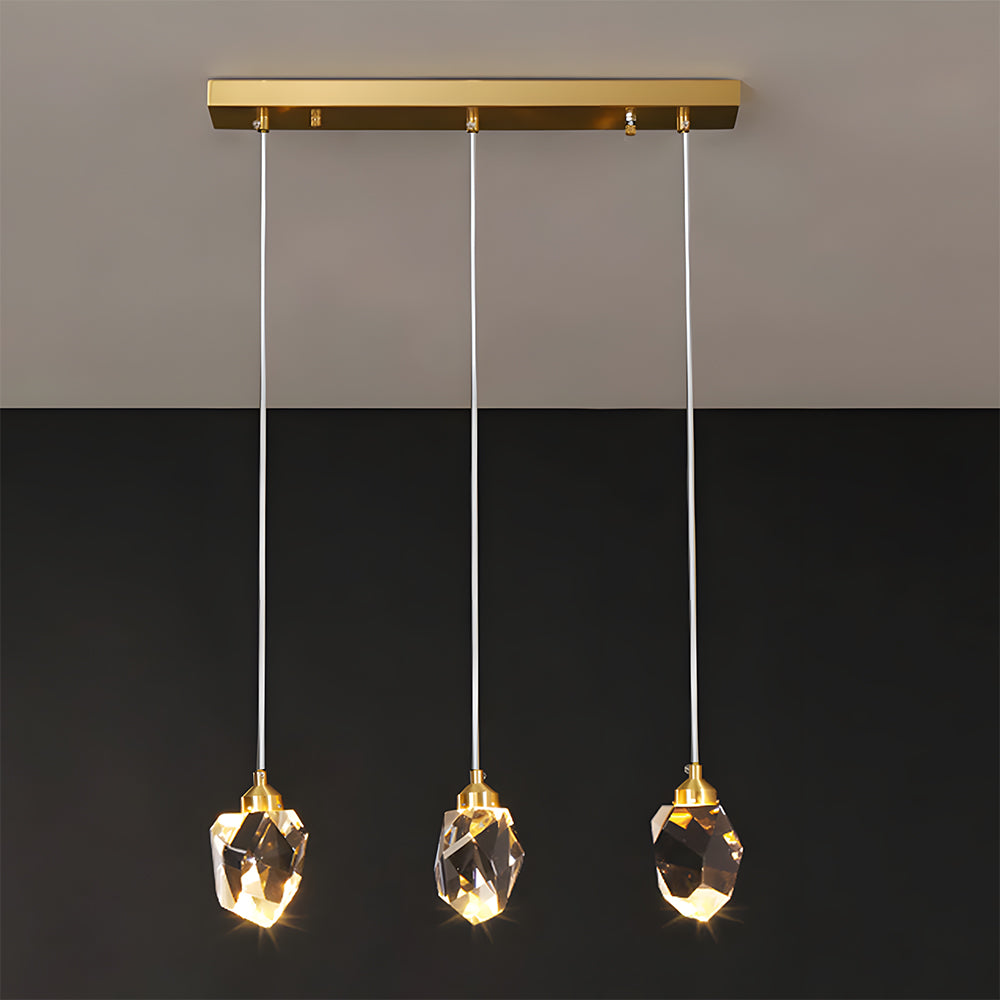 Creative Modern Crystal Gold Raindrop Chandelier