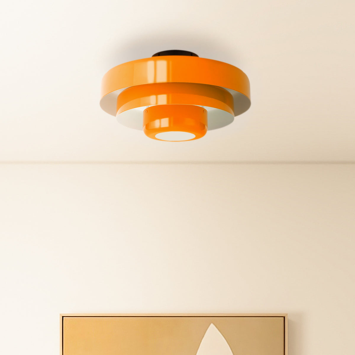 Mid-Century Iron Ceiling Lights