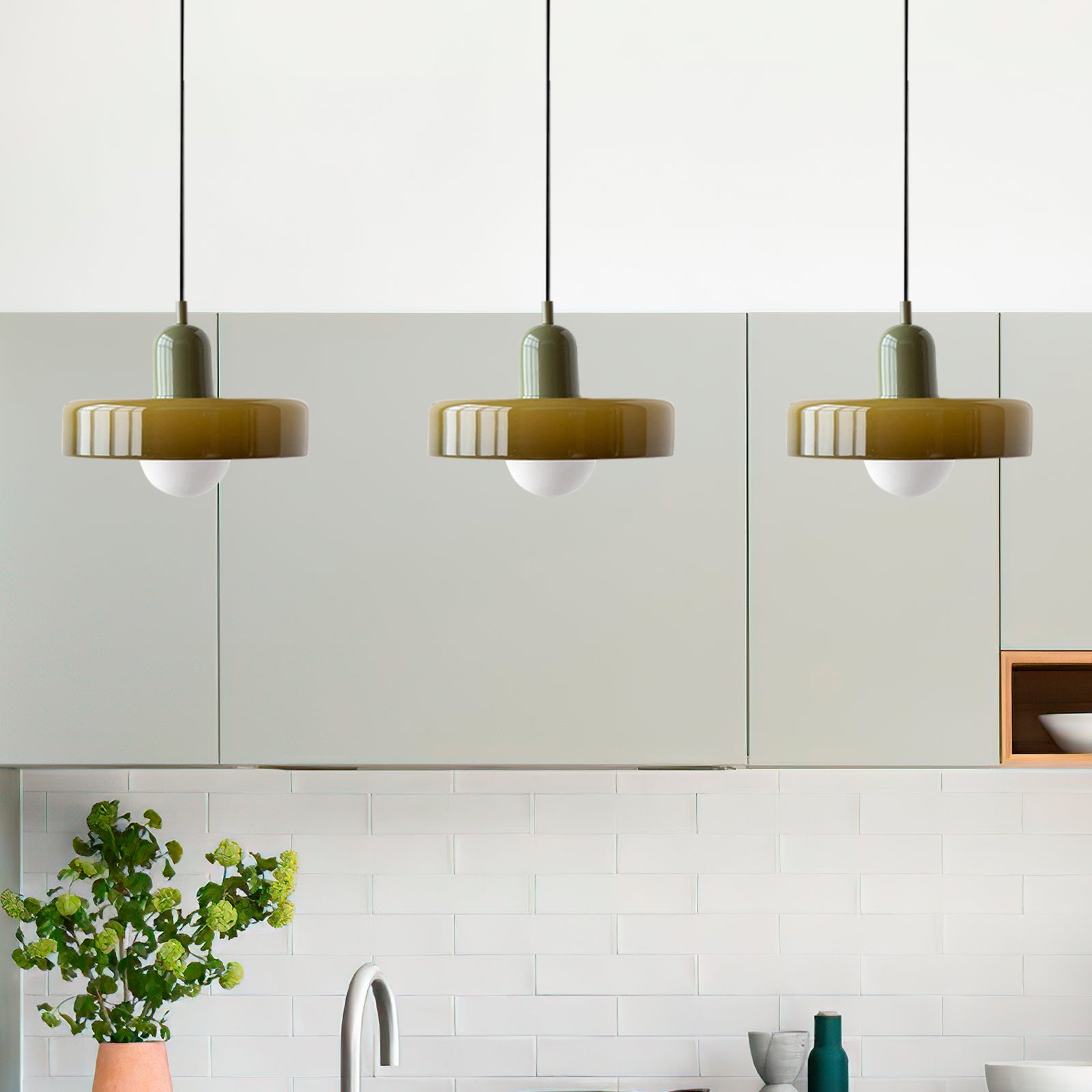 Modern Kitchen Glass Pendant Light