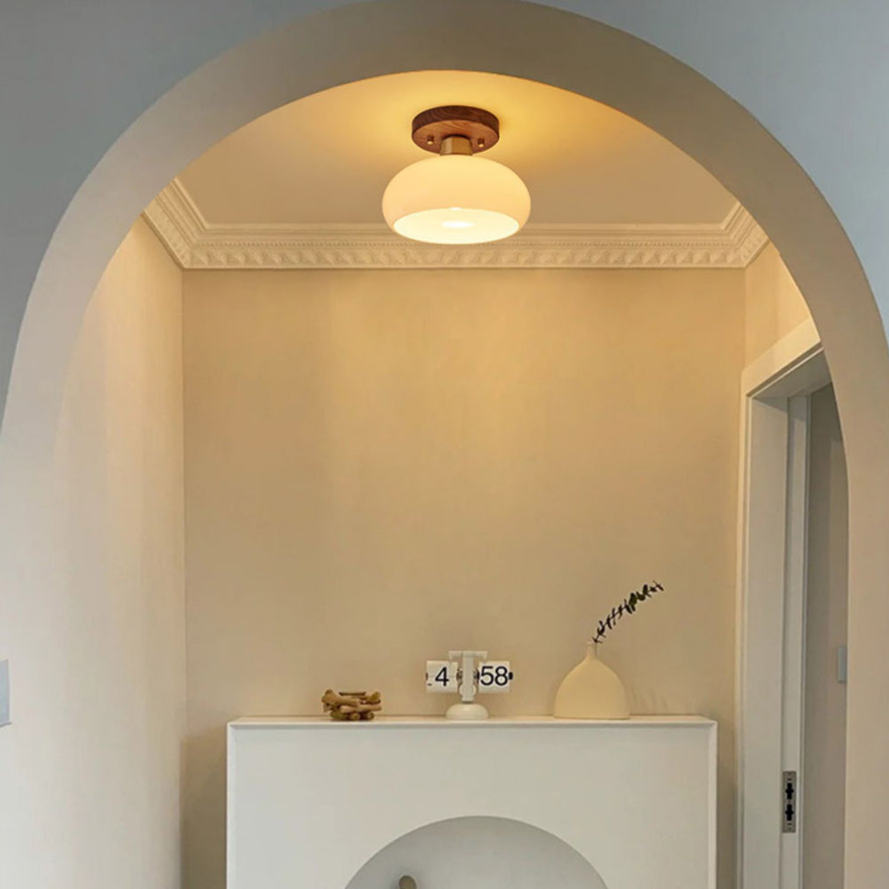 Creative Round Glass Hallway Ceiling Lighting