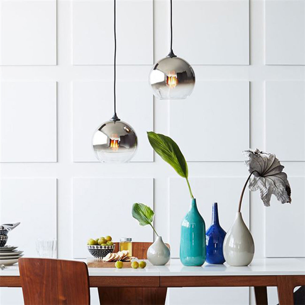 Modern Simple Colorful Glass Hanging Lamp