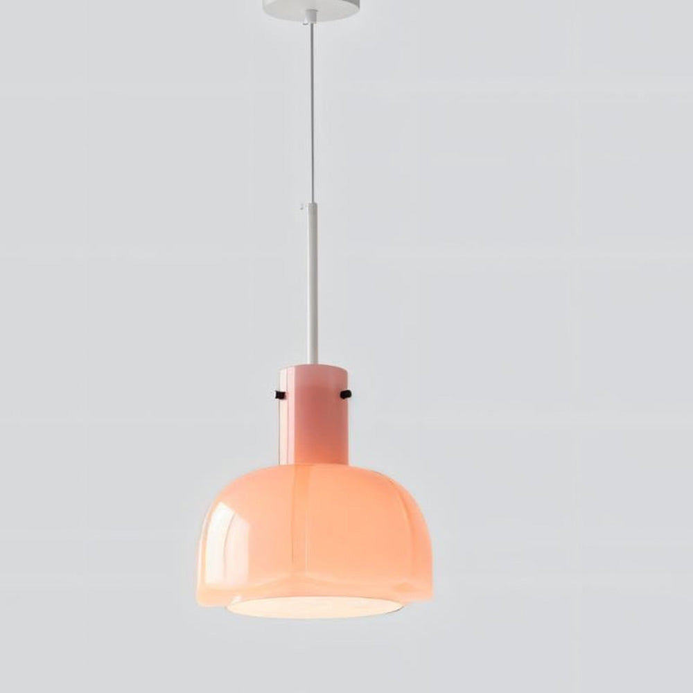 Minimalism Glass Flower Shape Pendant Light
