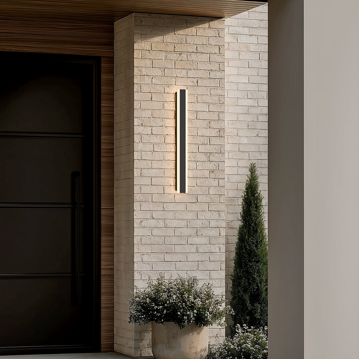Modern Decor Acrylic Black Outdoor LED Wall Lights