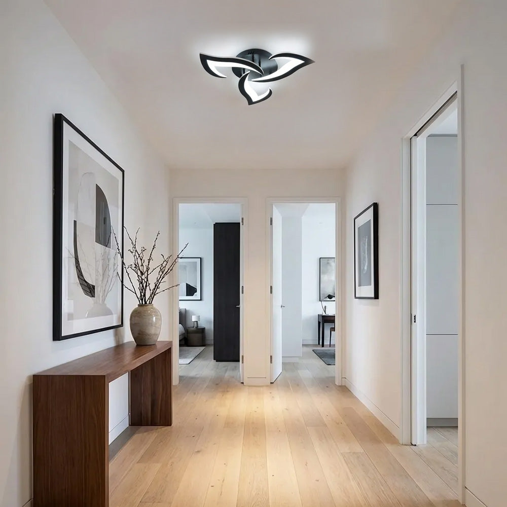 Contemporary Flower Shape Iron LED Ceiling Light For Living Room