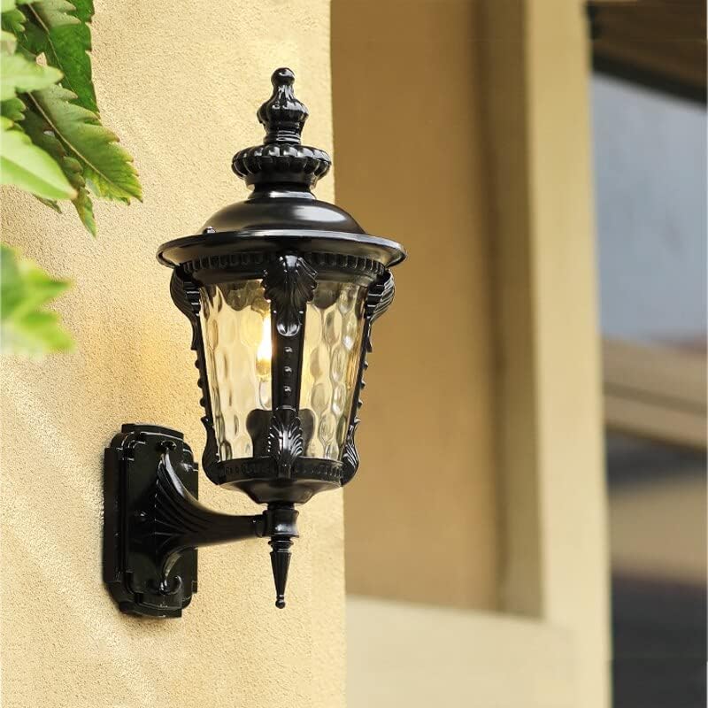 Vintage Design Glass Outdoor Wall Light