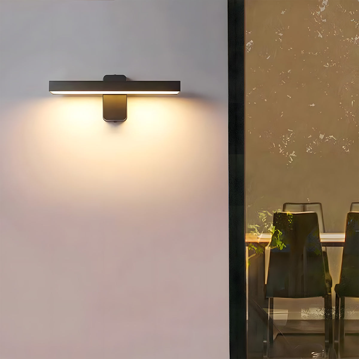 Stylish LED IP65 Motion Sensor Aluminium Porch Wall Lights