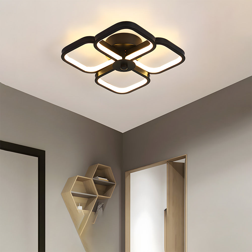 Modern Geometric LED Flush Ceiling Lights for Living Room Bedroom