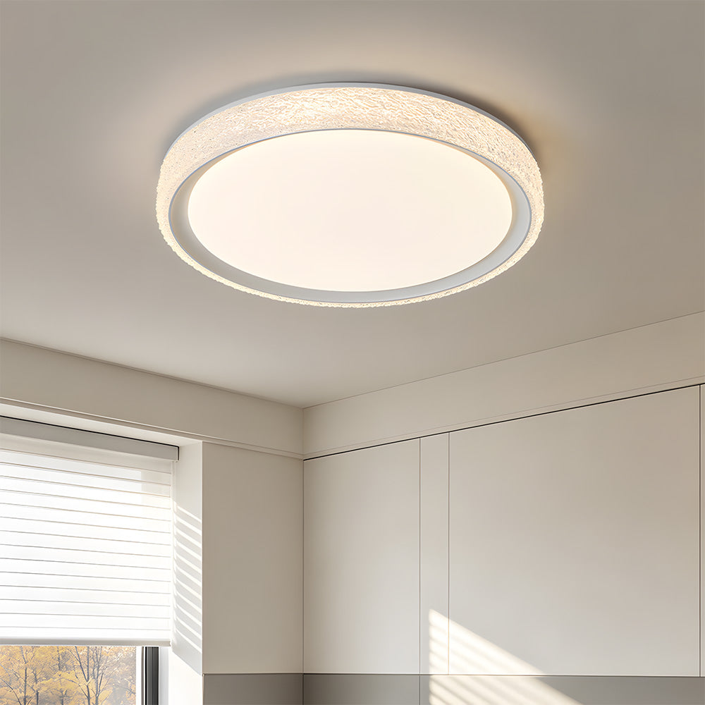 Luxury Frosted Iron Acrylic LED Ceiling Light for Bedroom