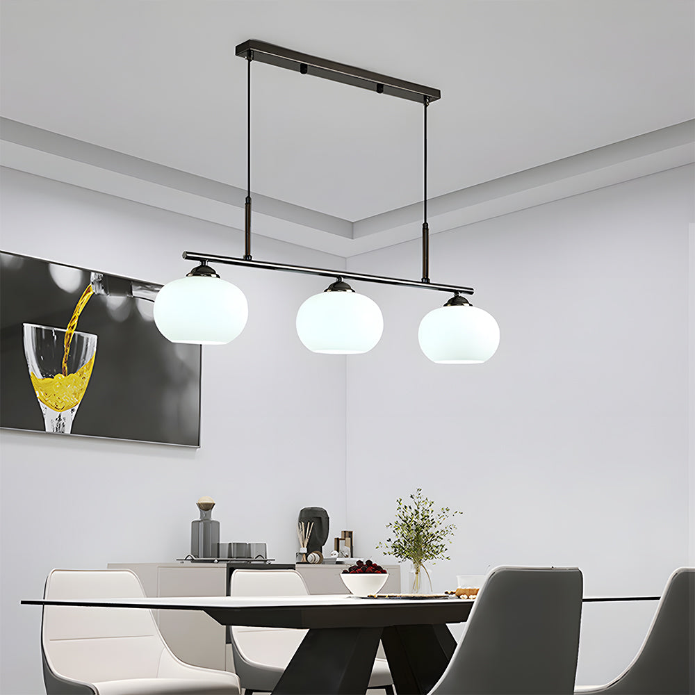 Nordic Glass Pendant Light Dining Table Adjustable Suspended Light Fixture