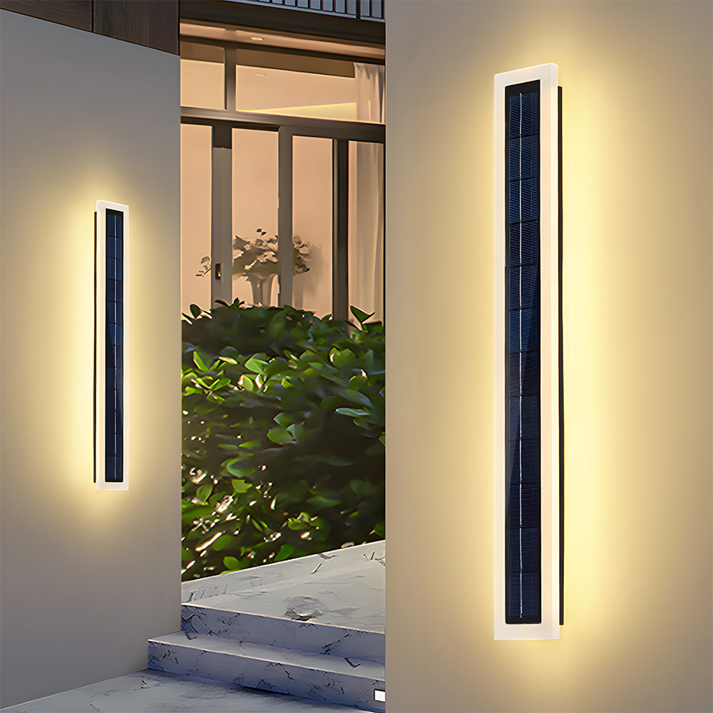 IP65 Solar Outdoor Wall Lights Exterior Garden Courtyard Villa Front Door Lighting, Dusk-to-Dawn