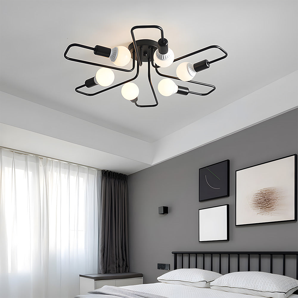 Modern Iron Bedroom Ceiling Light