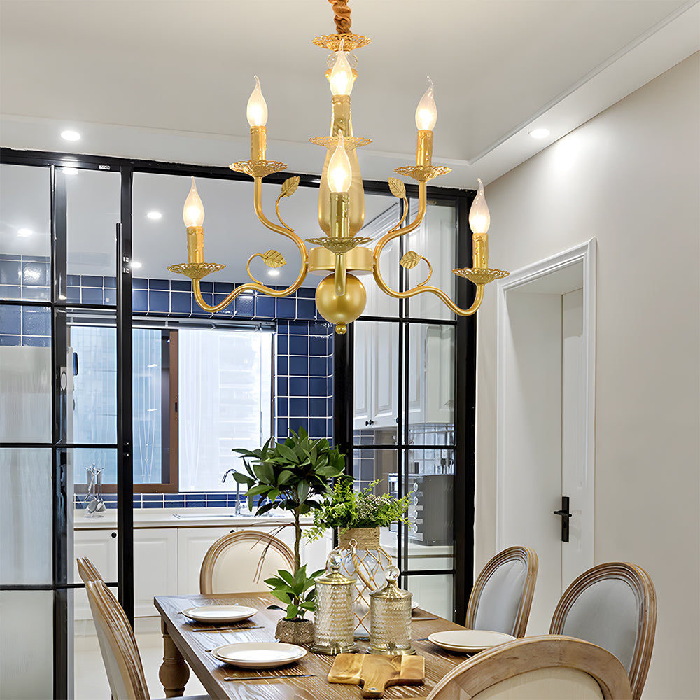 Flemish Style Ceiling Light Rustic Farmhouse Chandelier Lamp