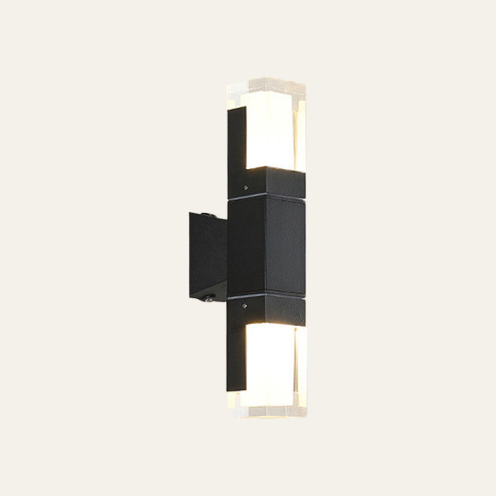 IP65 Contemporary Aluminum Black LED Outdoor Wall Lights