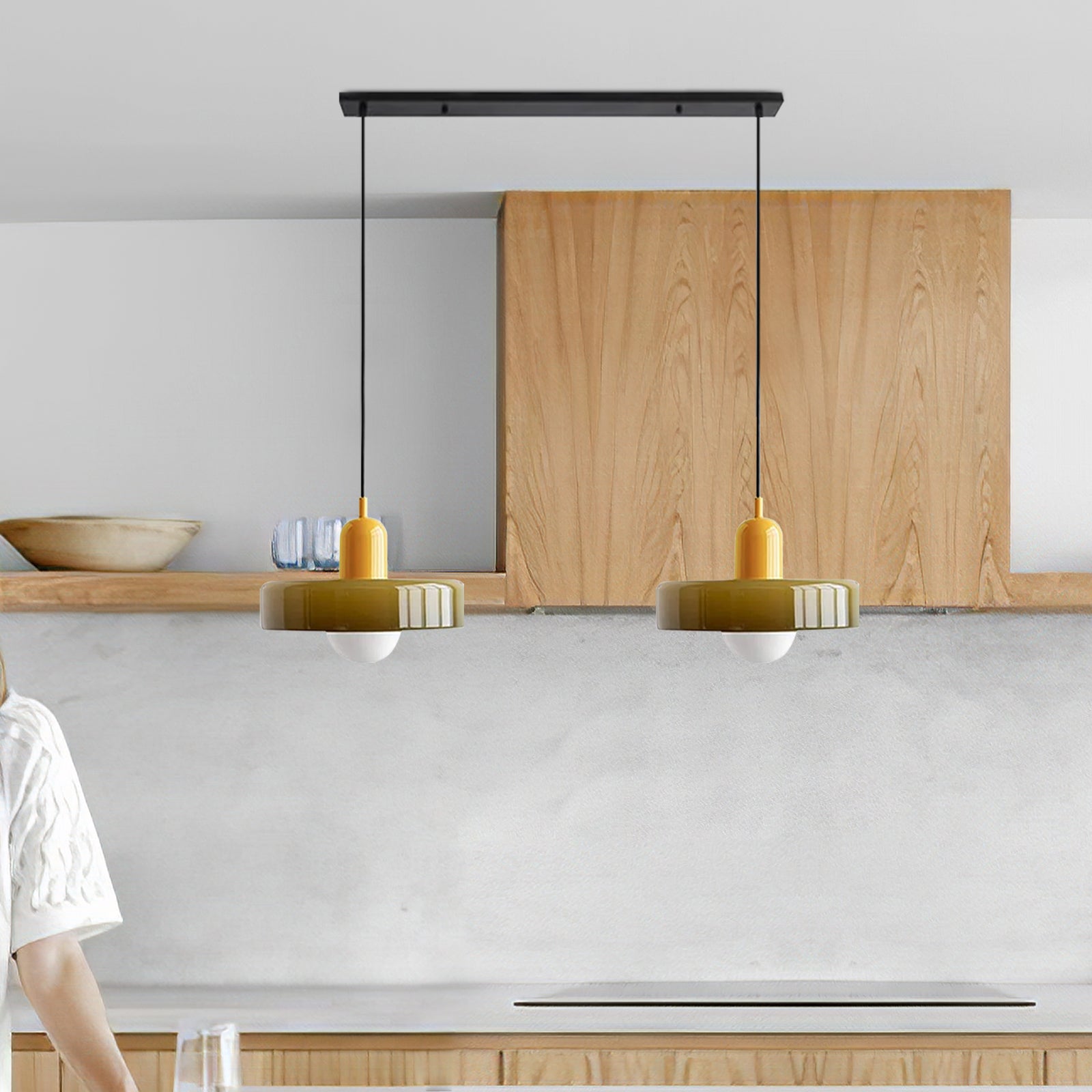 Modern Kitchen Glass Pendant Light
