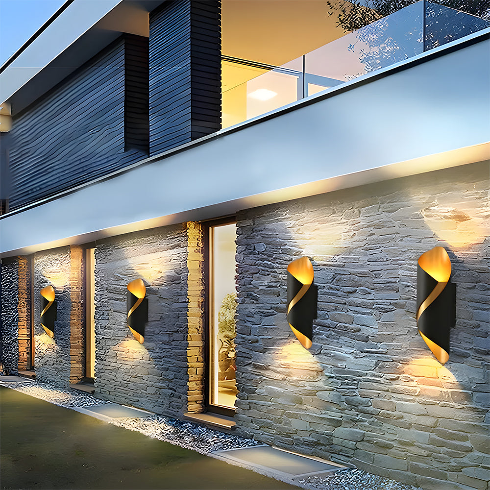 Modern Spiral Creative LED Outdoor Wall Light