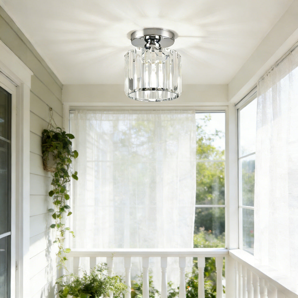 Modern 1-Light Hallway Flush Mount Ceiling Light