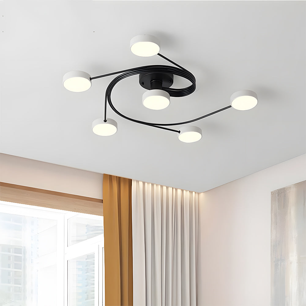 Modern Flush Mount Chandelier Nordic Ceiling Light Fixture