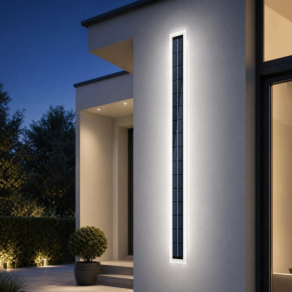 IP65 Solar Outdoor Wall Lights Exterior Garden Courtyard Villa Front Door Lighting, Dusk-to-Dawn