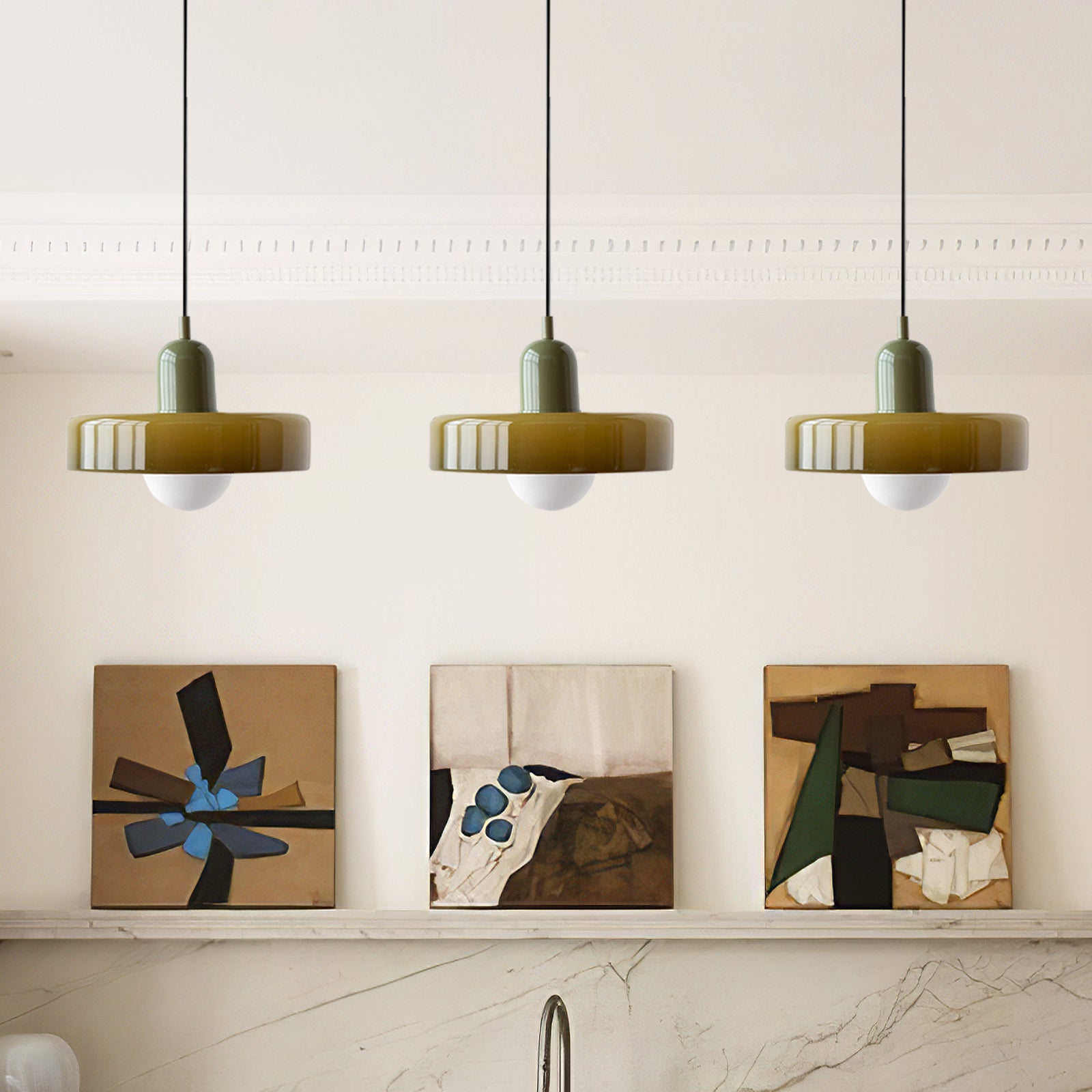 Modern Kitchen Glass Pendant Light