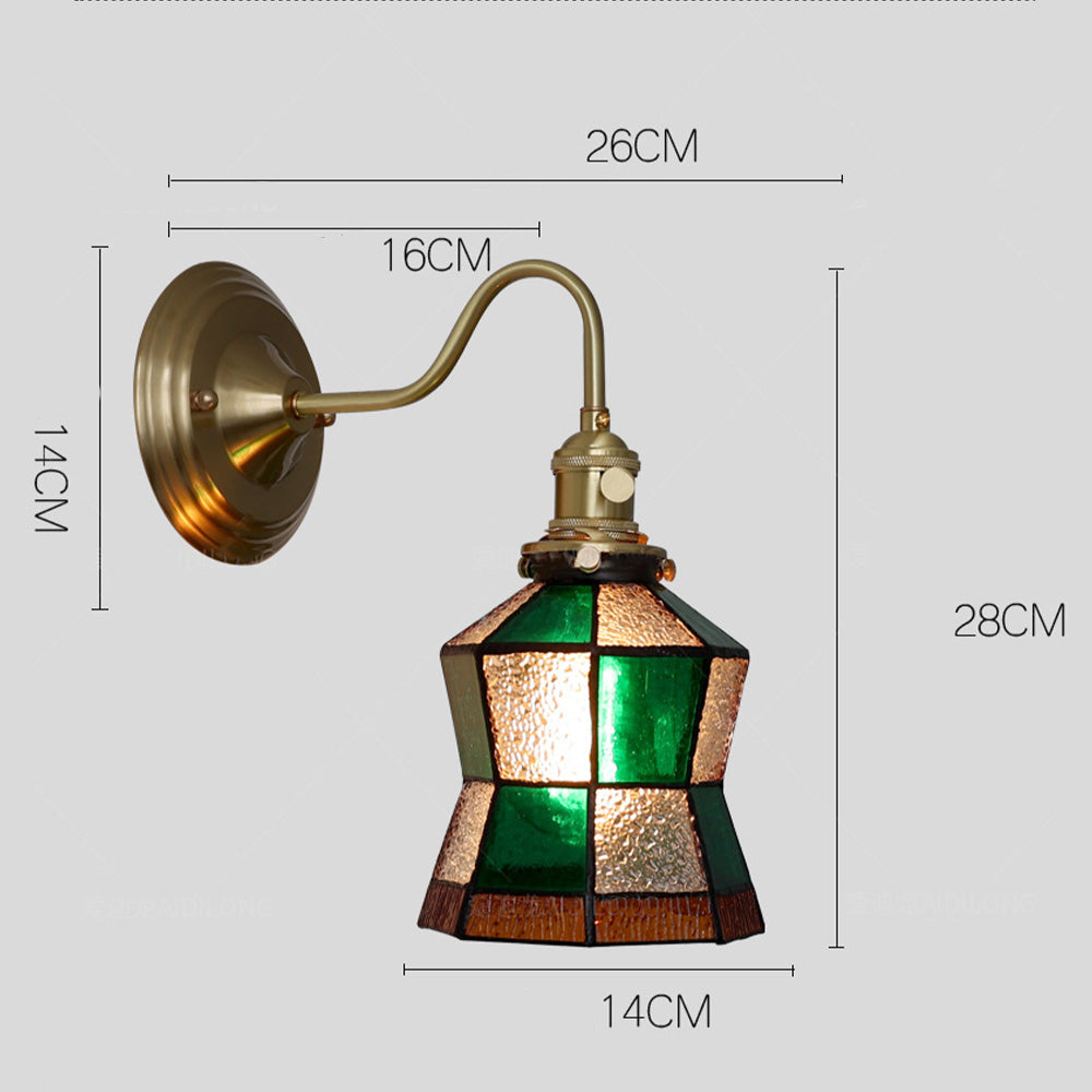 Vintage Glass Wall Sconce Light For Living Room