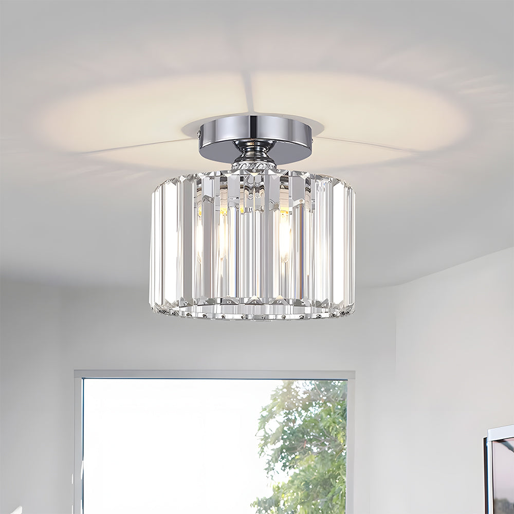 Crystal Semi Flush Mount Ceiling Lights for Living Room