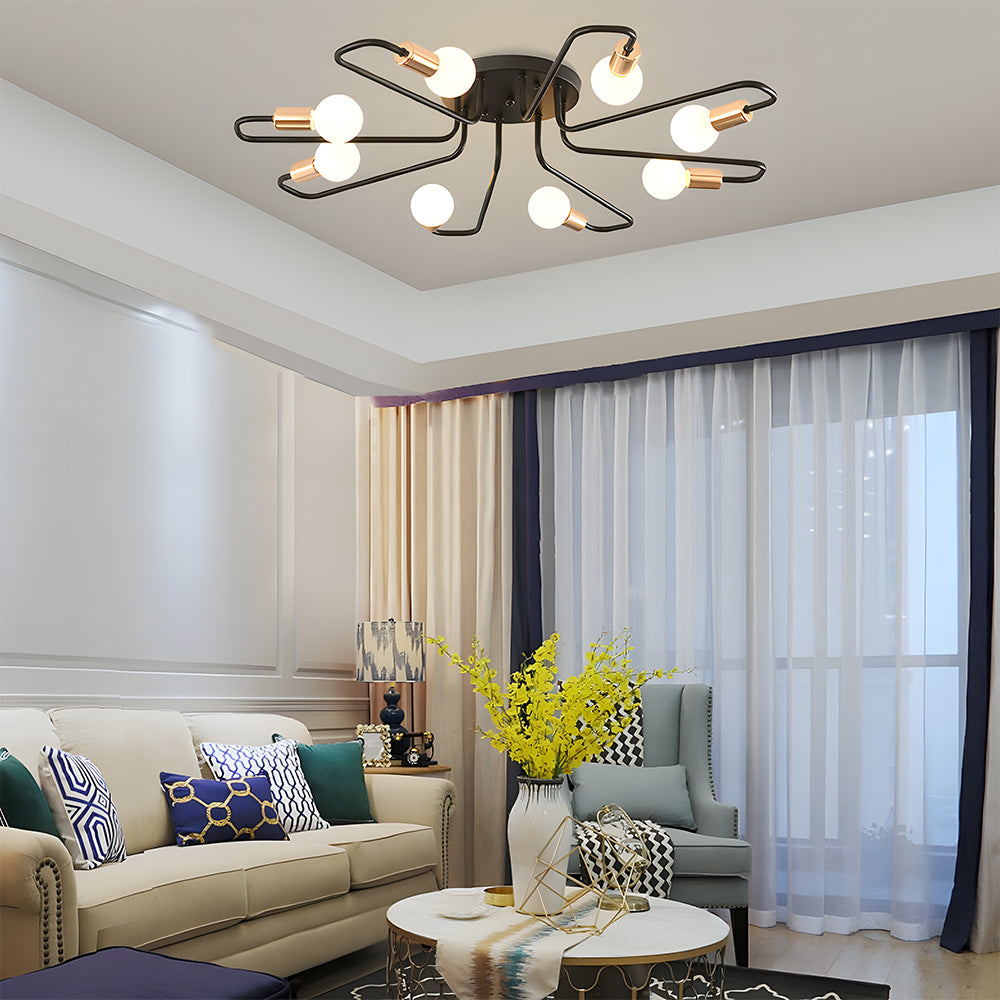 Modern Iron Bedroom Ceiling Light