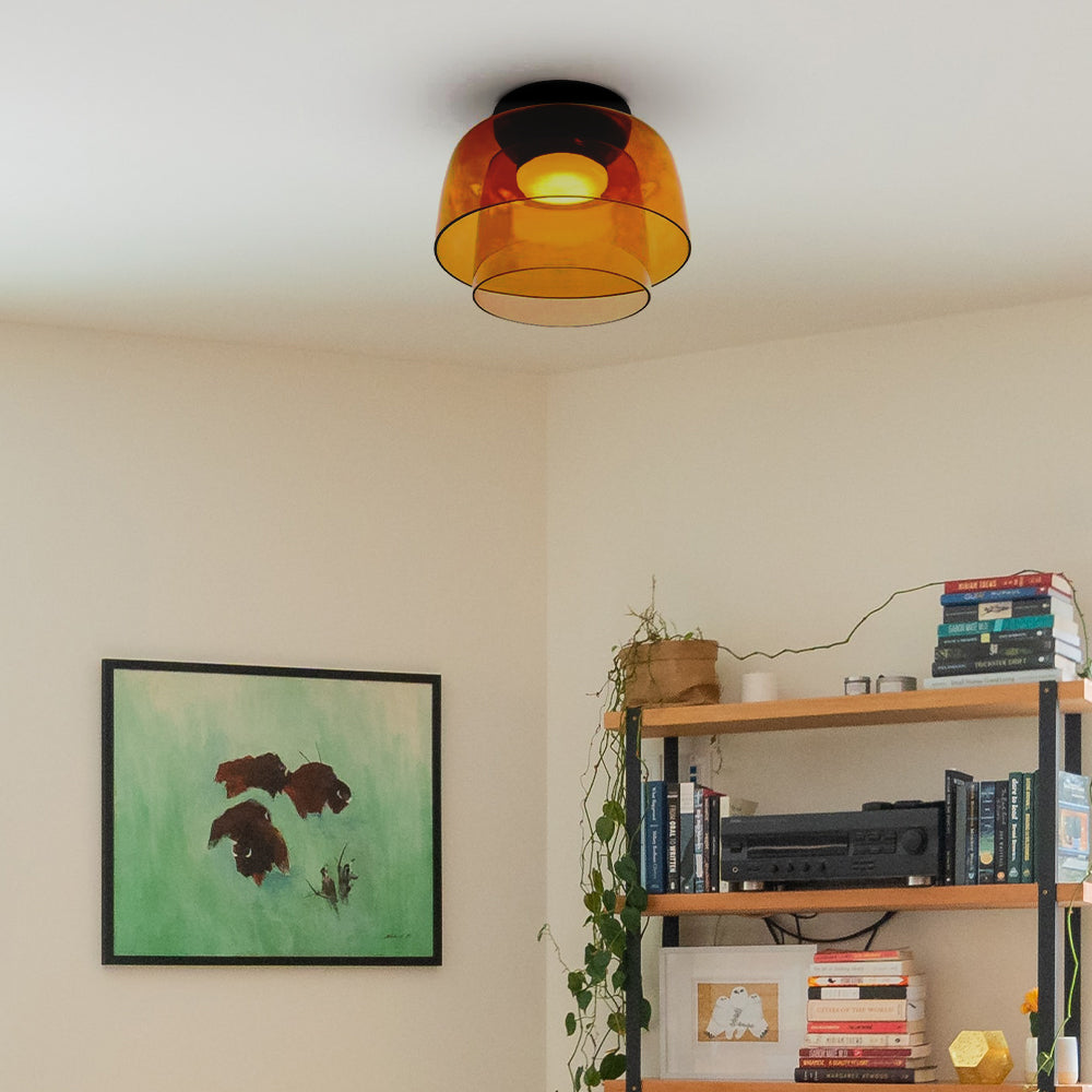 Nordic Medieval Simple Glass Ceiling Light