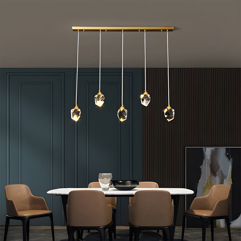 Creative Modern Crystal Gold Raindrop Chandelier