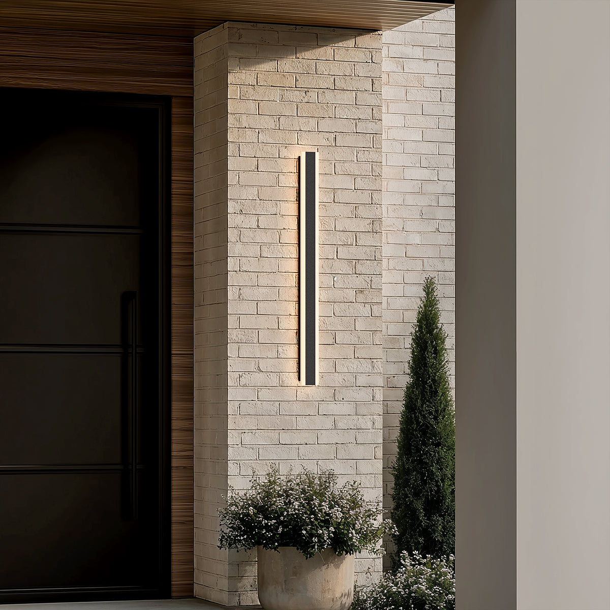 Modern Decor Acrylic Black Outdoor LED Wall Lights