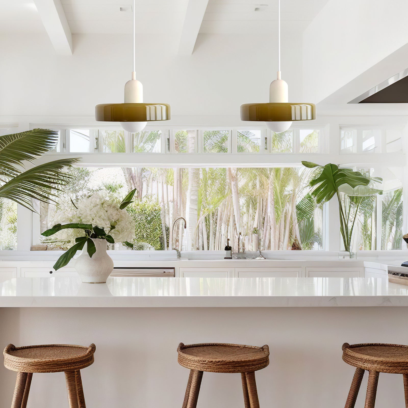 Modern Kitchen Glass Pendant Light