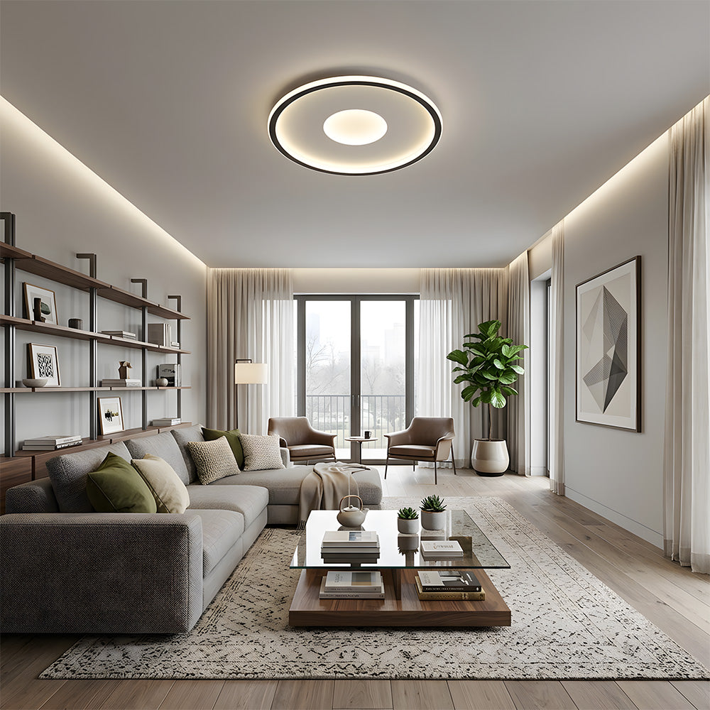 Compact Acrylic LED Flush Mount Ceiling Lights for Bedroom