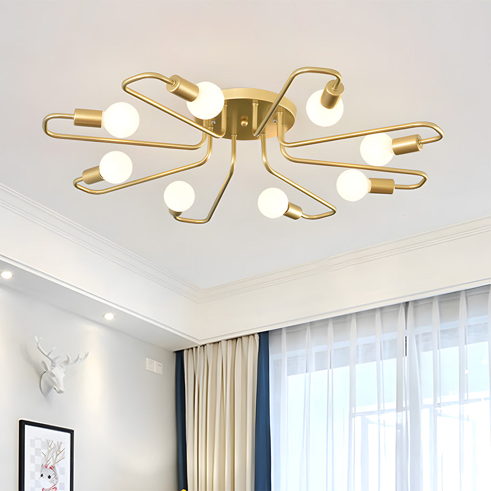 Modern Iron Bedroom Ceiling Light