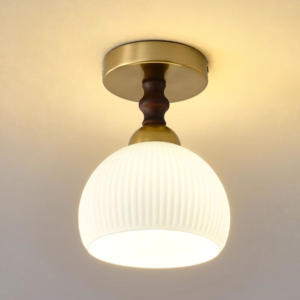 Modern White Wood Hallway Ceiling Lighting